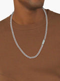 Lacoste Silver Tone District necklace 61cm (British brand)