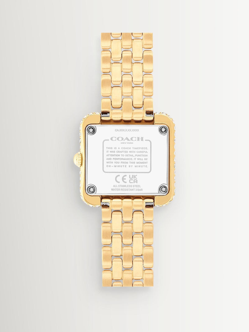 Coach gold plated Cass ladies watch, UK version