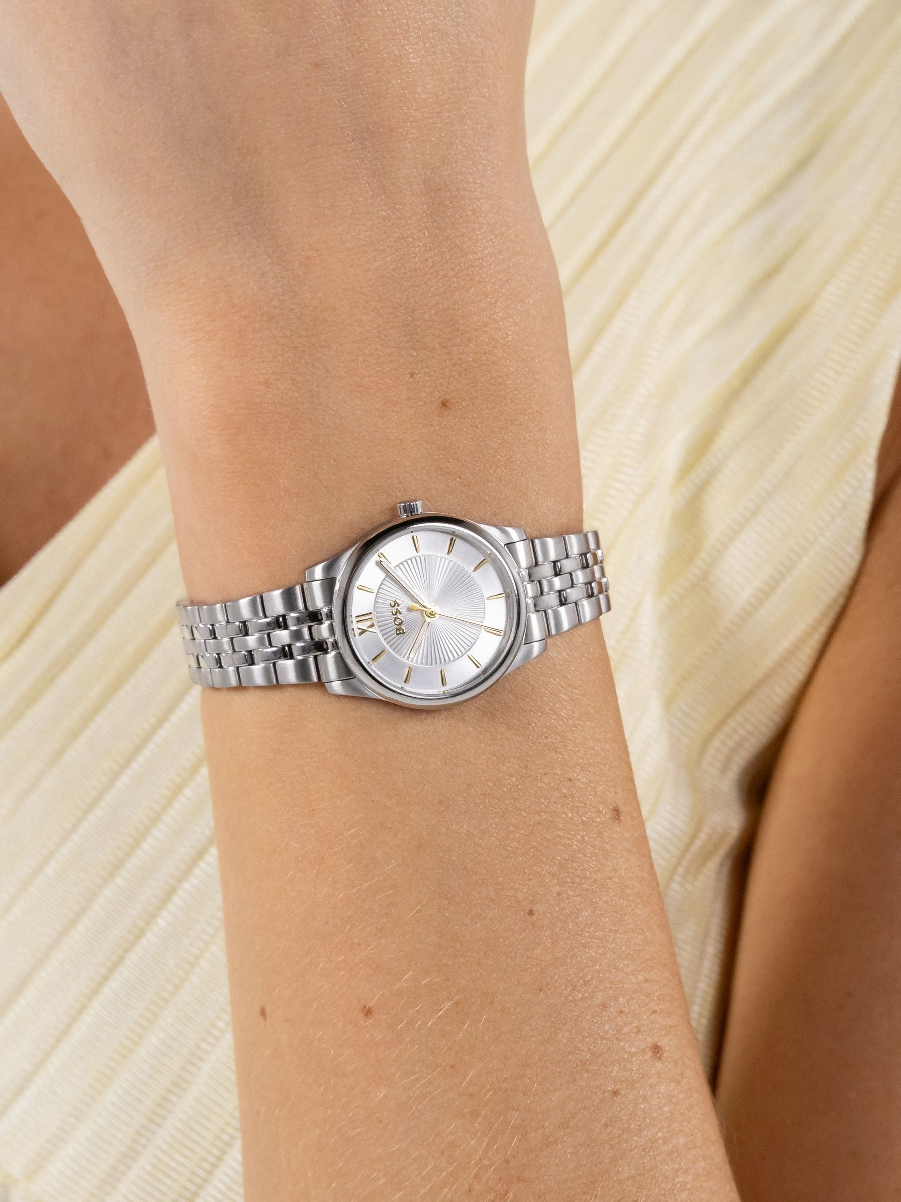 BOSS Graceful Mina watch 25mm silver dial - British product