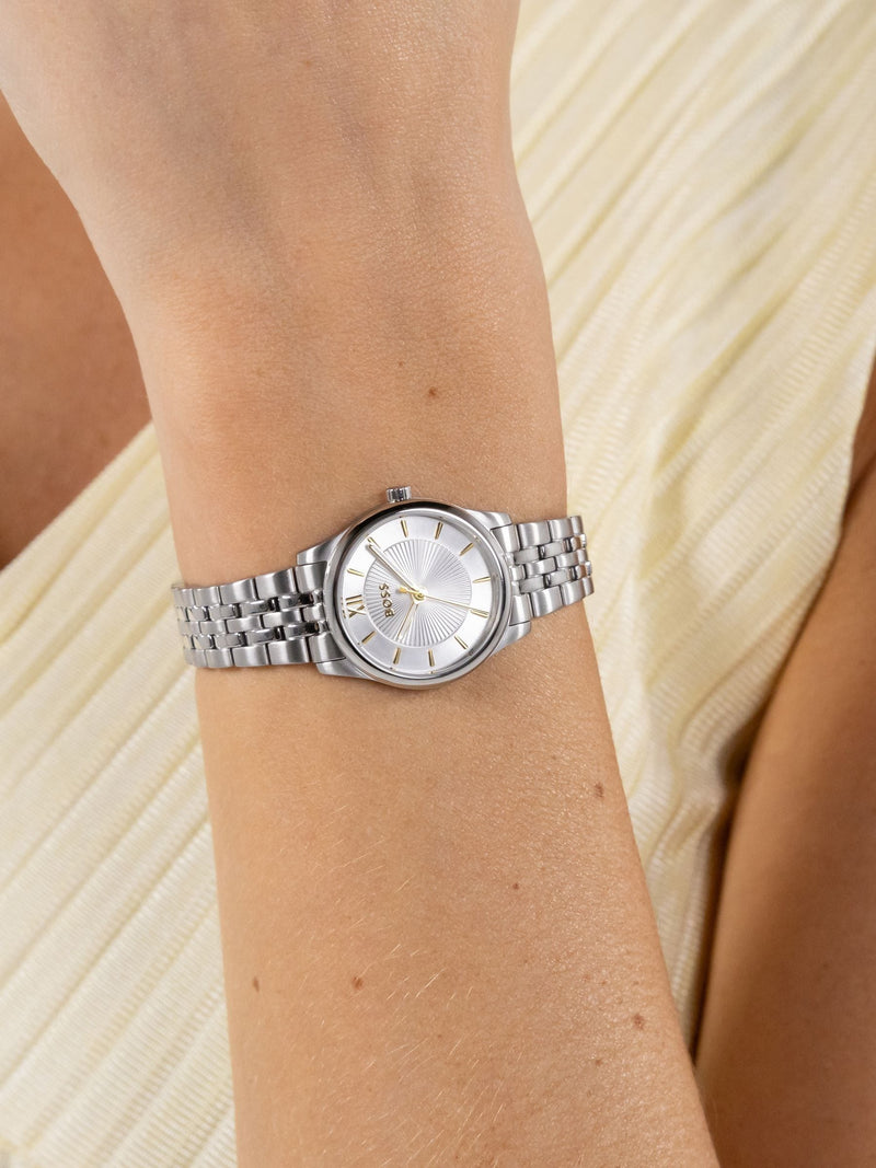 BOSS Graceful Mina watch 25mm silver dial - British product