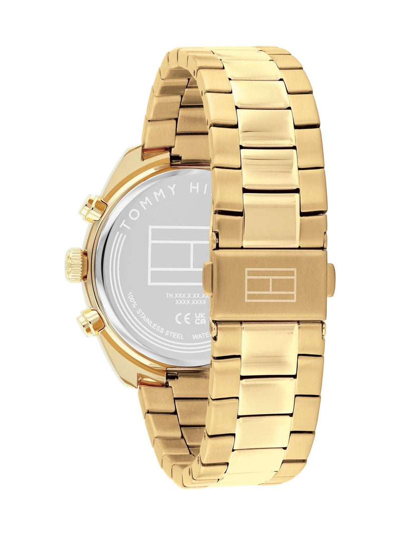 Tommy Hilfiger gold plated bracelet watch 44mm green dial - British product