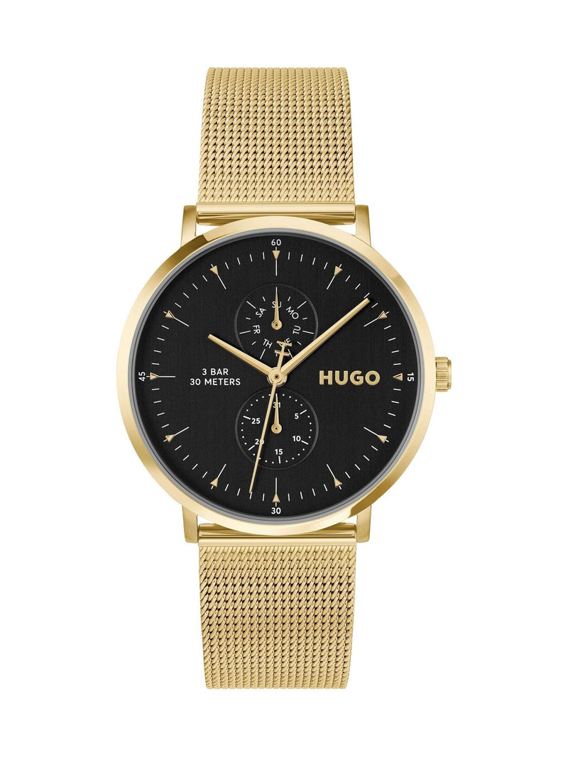 HUGO gold tone mesh bracelet watch 40mm, UK version