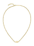 Lacoste gold tone Arthor IP link necklace, imported from the UK
