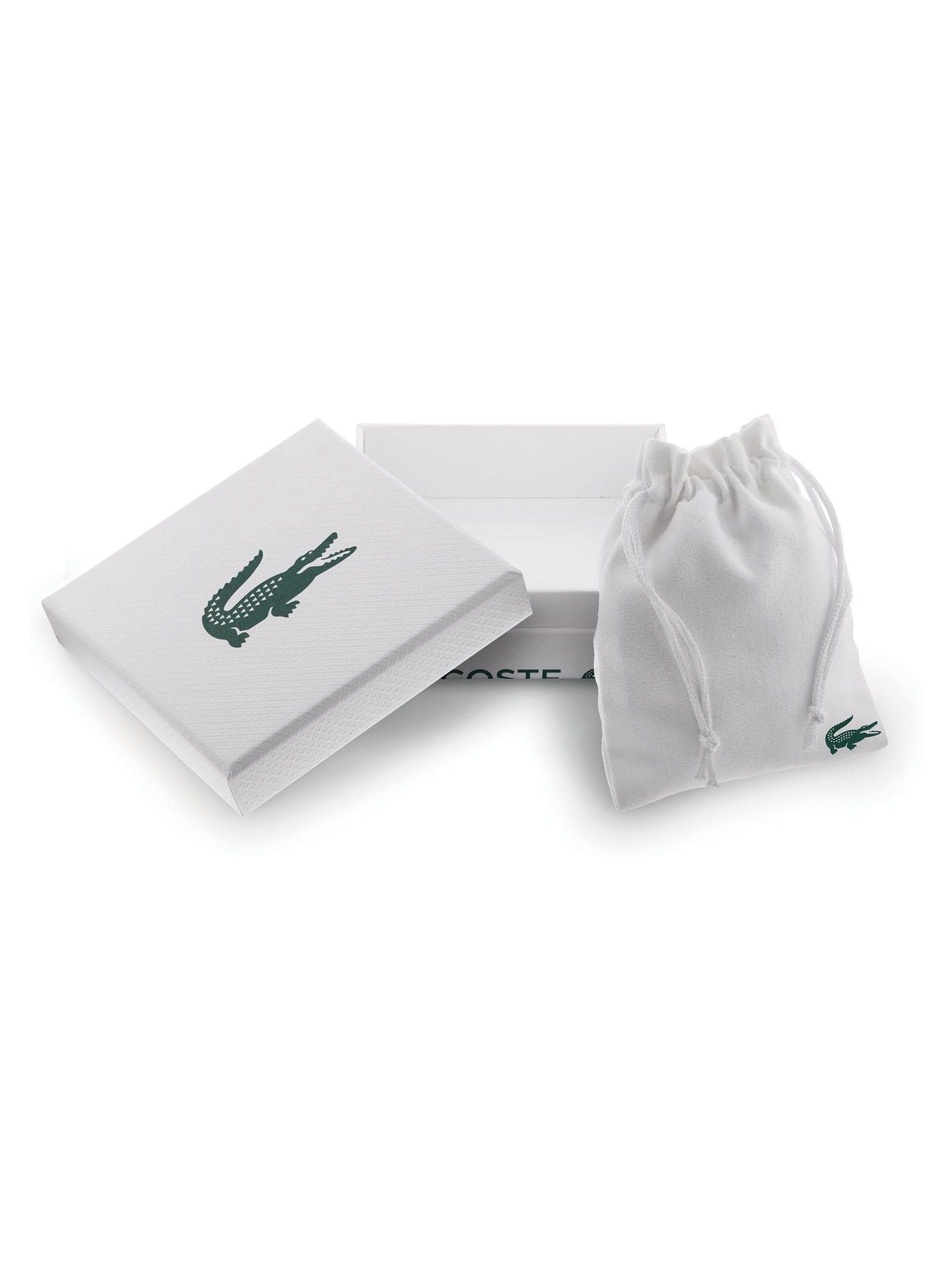Lacoste gold tone Arthor IP link necklace, imported from the UK