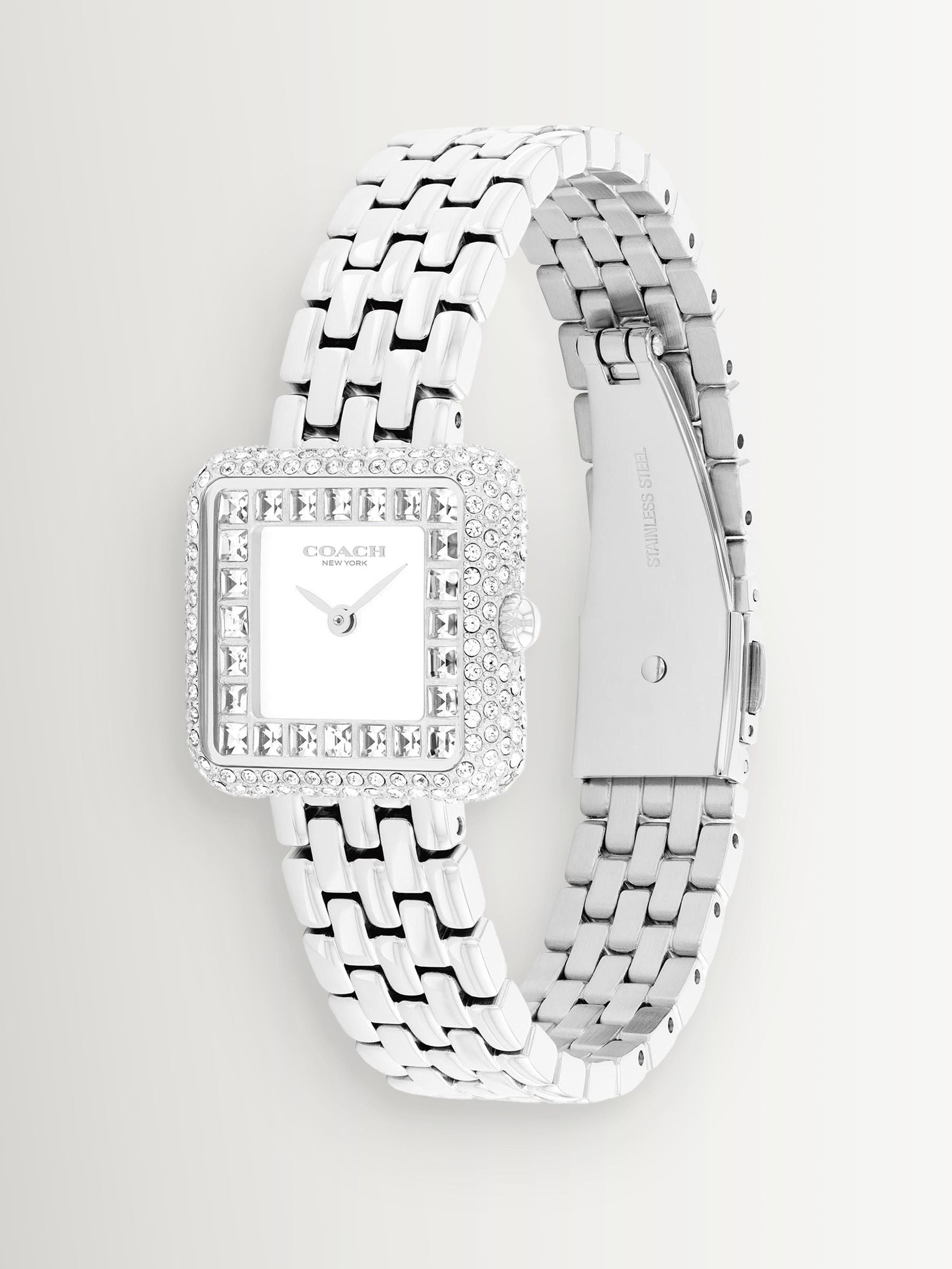 Coach Cass stainless steel crystal dial watch, imported from the UK