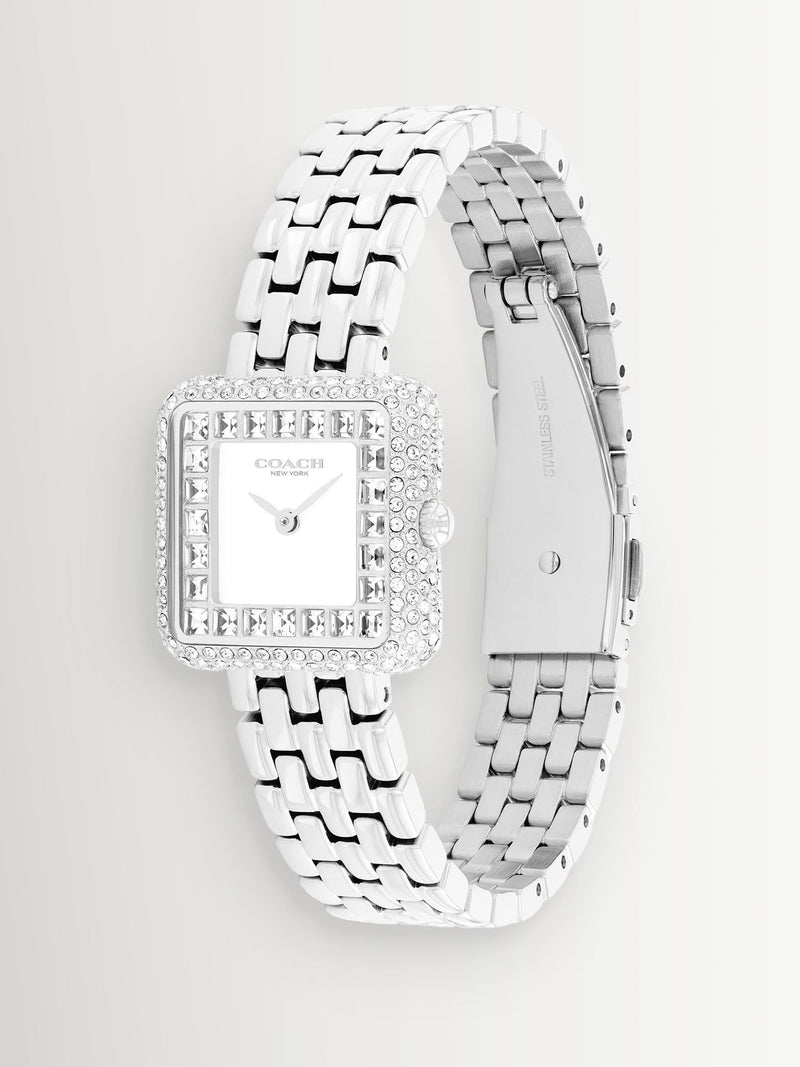 Coach Cass stainless steel crystal dial watch, imported from the UK