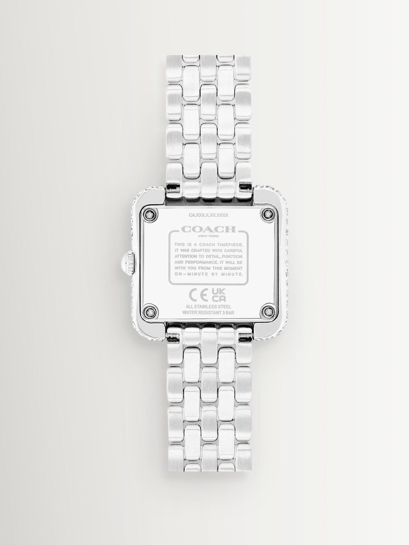 Coach Cass stainless steel crystal dial watch, imported from the UK