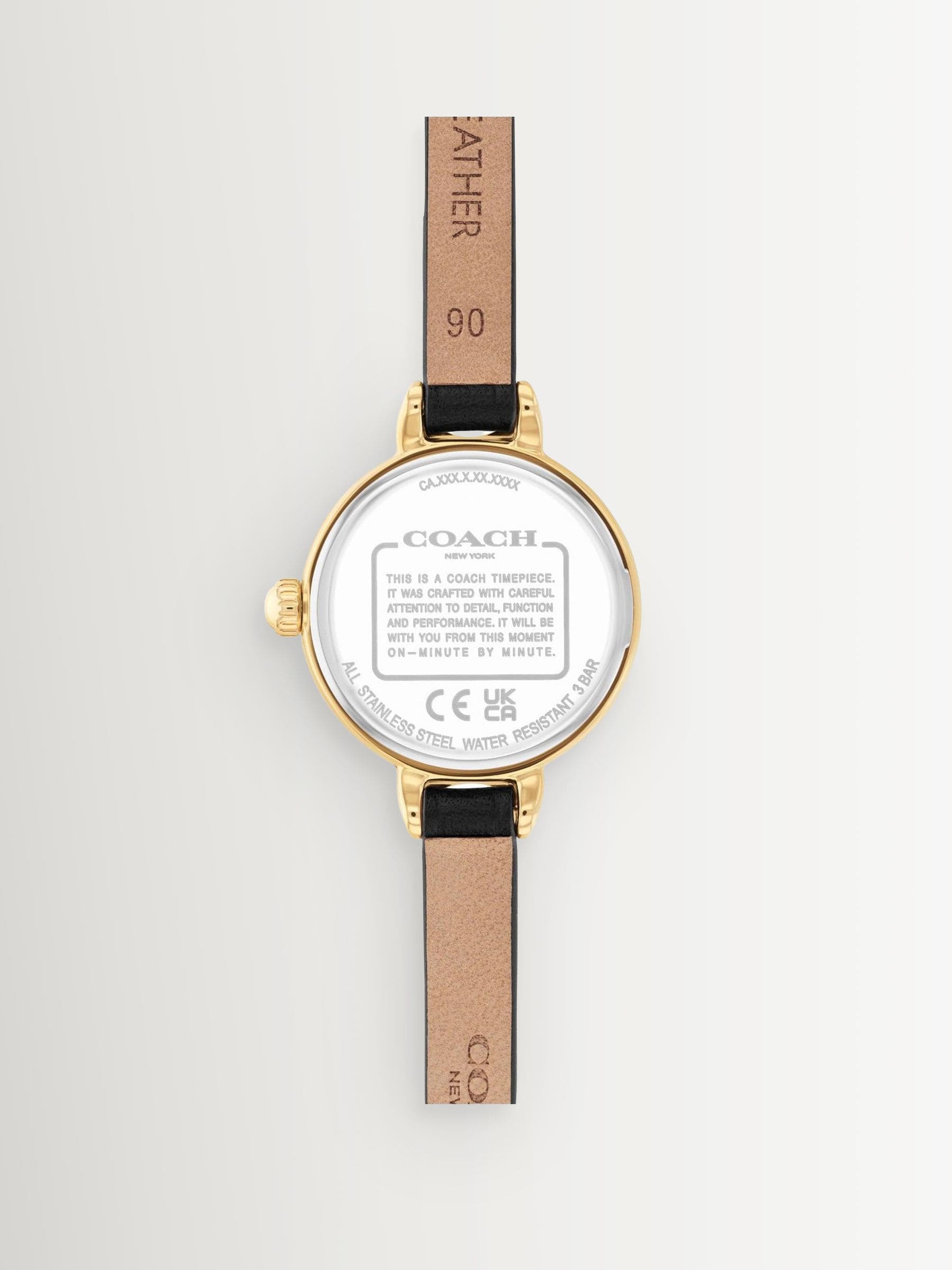 COACH Iris watch 22mm leather strap, imported from the UK