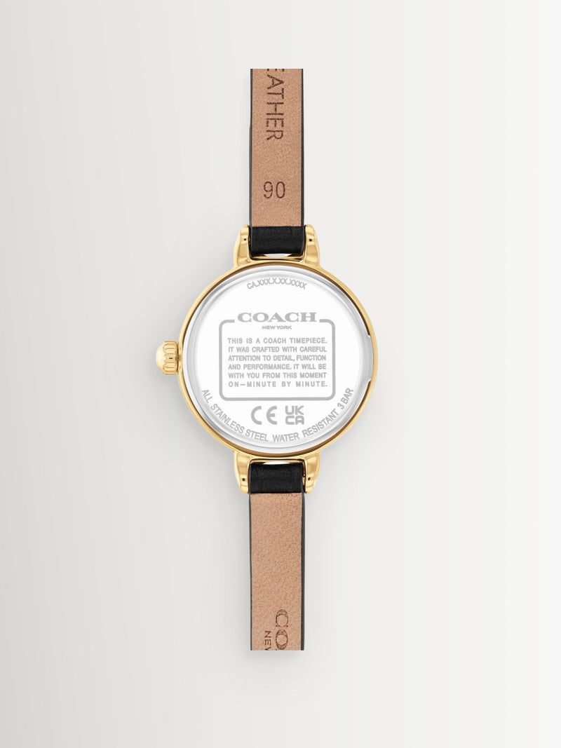 COACH Iris watch 22mm leather strap, imported from the UK