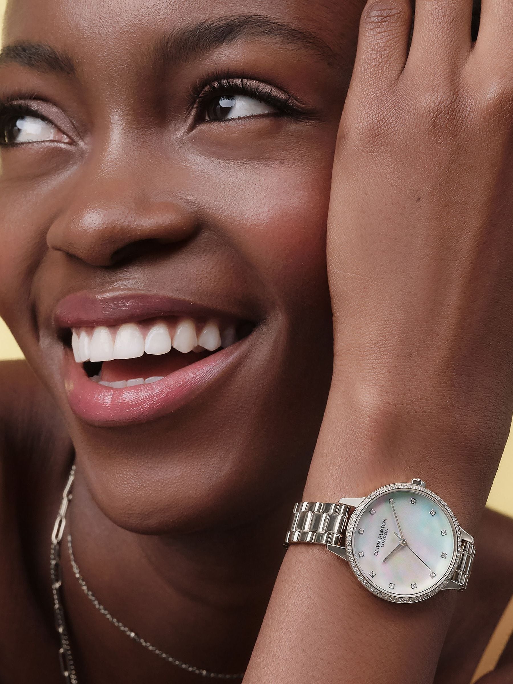 Olivia Burton Silver Tone Capitivate watch 34mm (British brand)