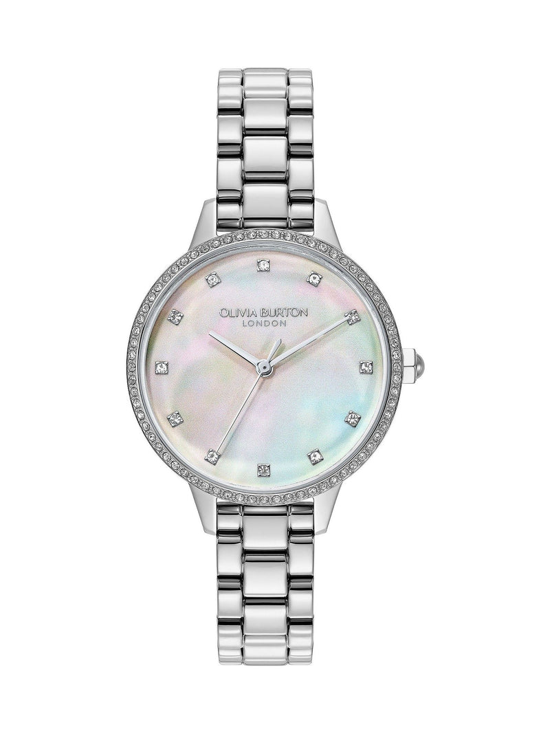 Olivia Burton Silver Tone Capitivate watch 34mm (British brand)