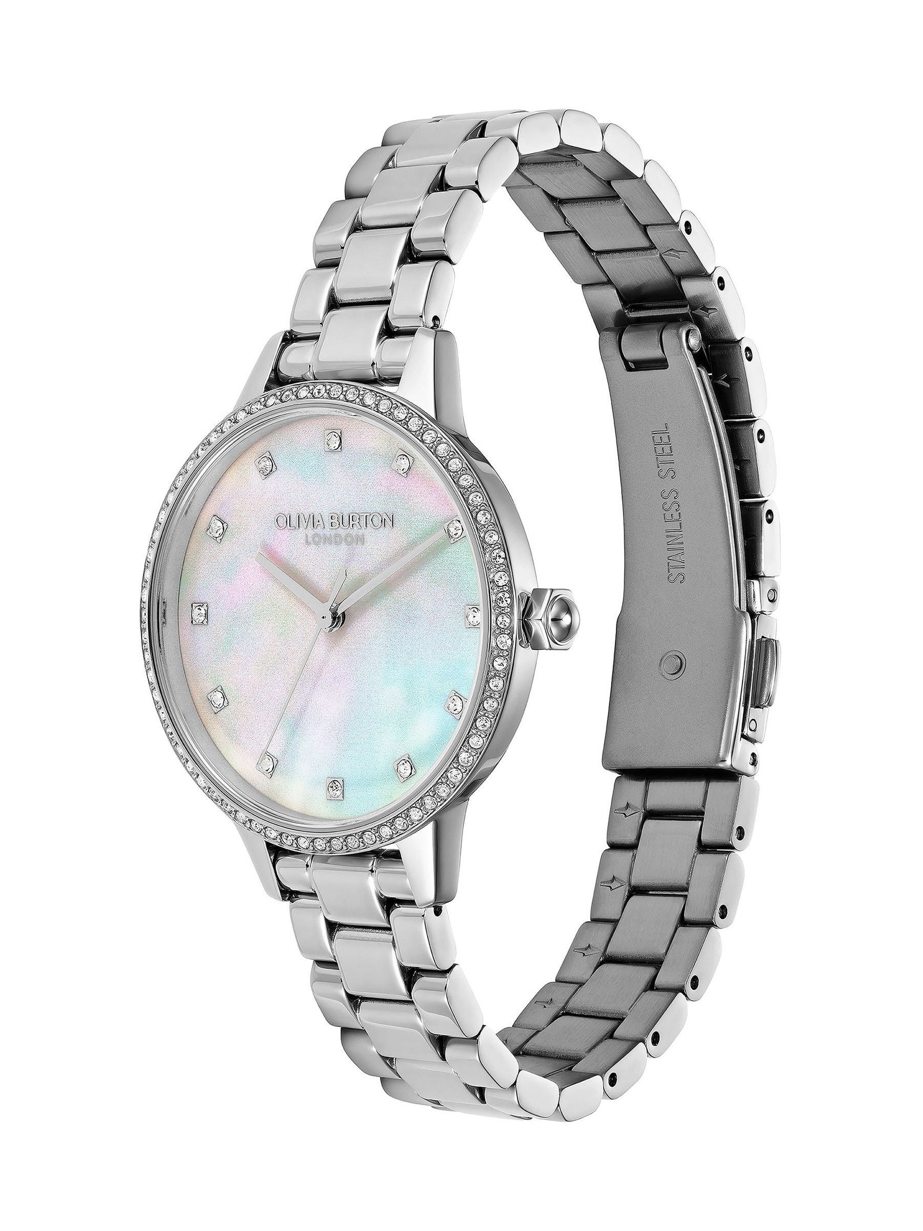 Olivia Burton Silver Tone Capitivate watch 34mm (British brand)