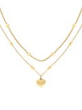 Tommy Hilfiger gold plated layered chain necklace, imported from the UK