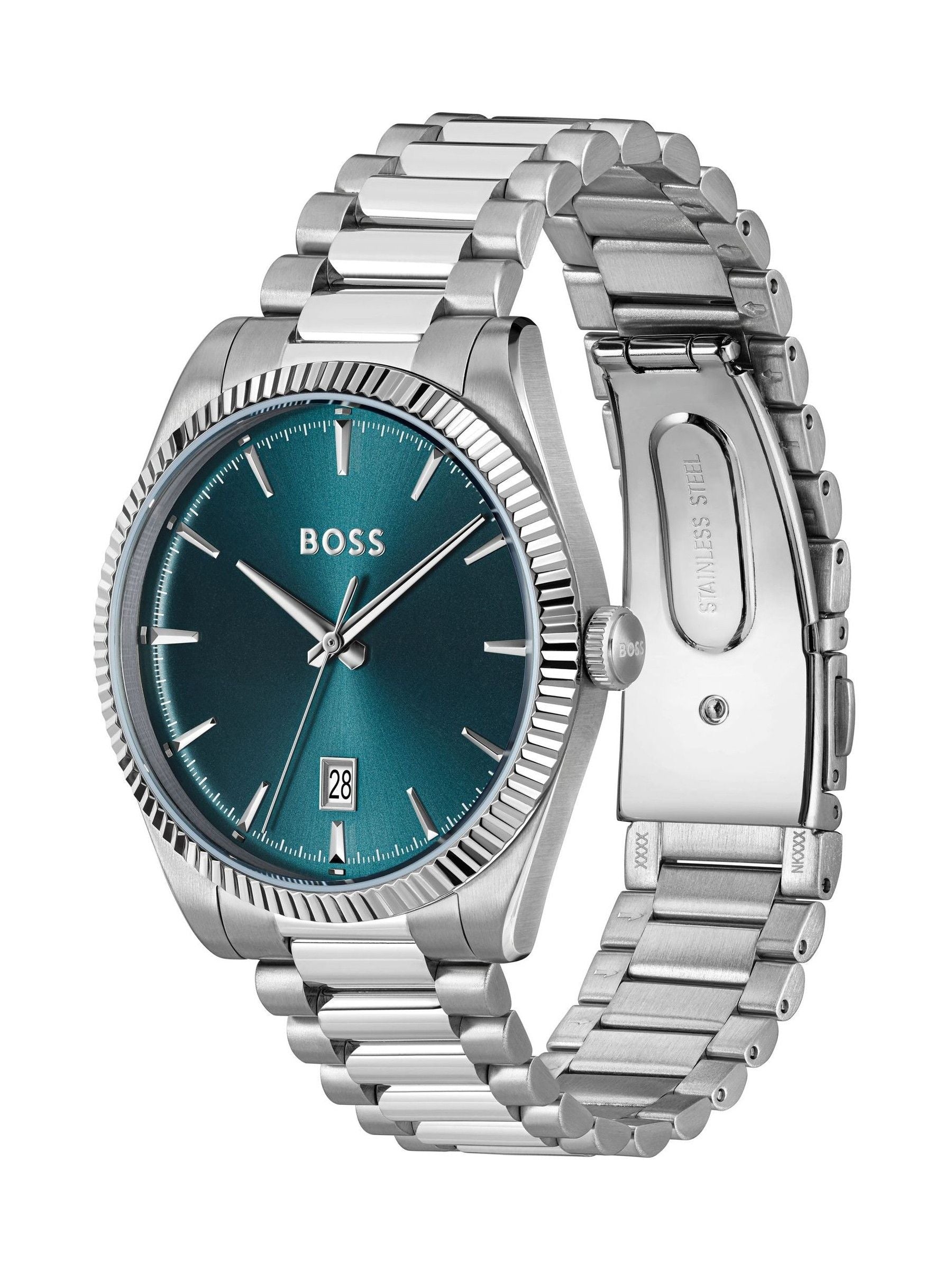 BOSS Silver Tone Cheswick stainless steel watch 40mm (British brand)