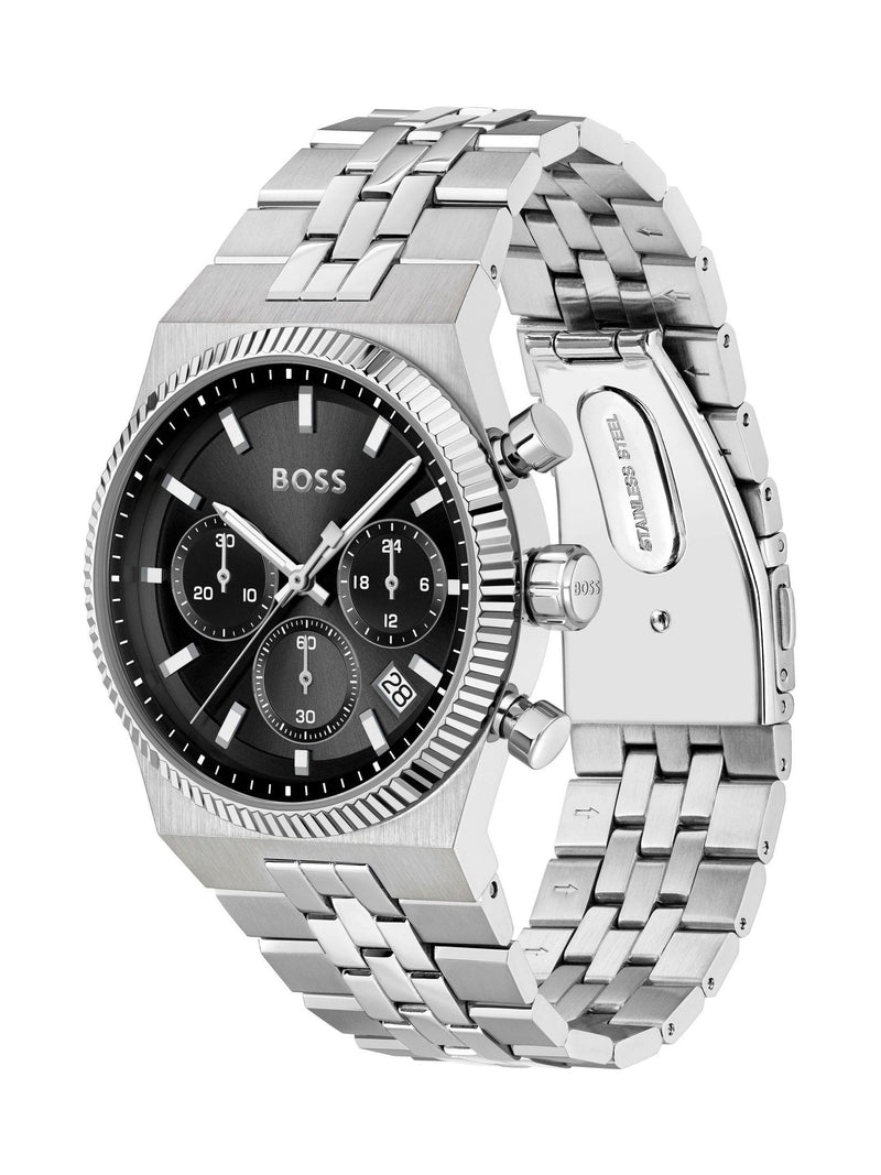 BOSS Candor Prime Chrono stainless steel watch - British product