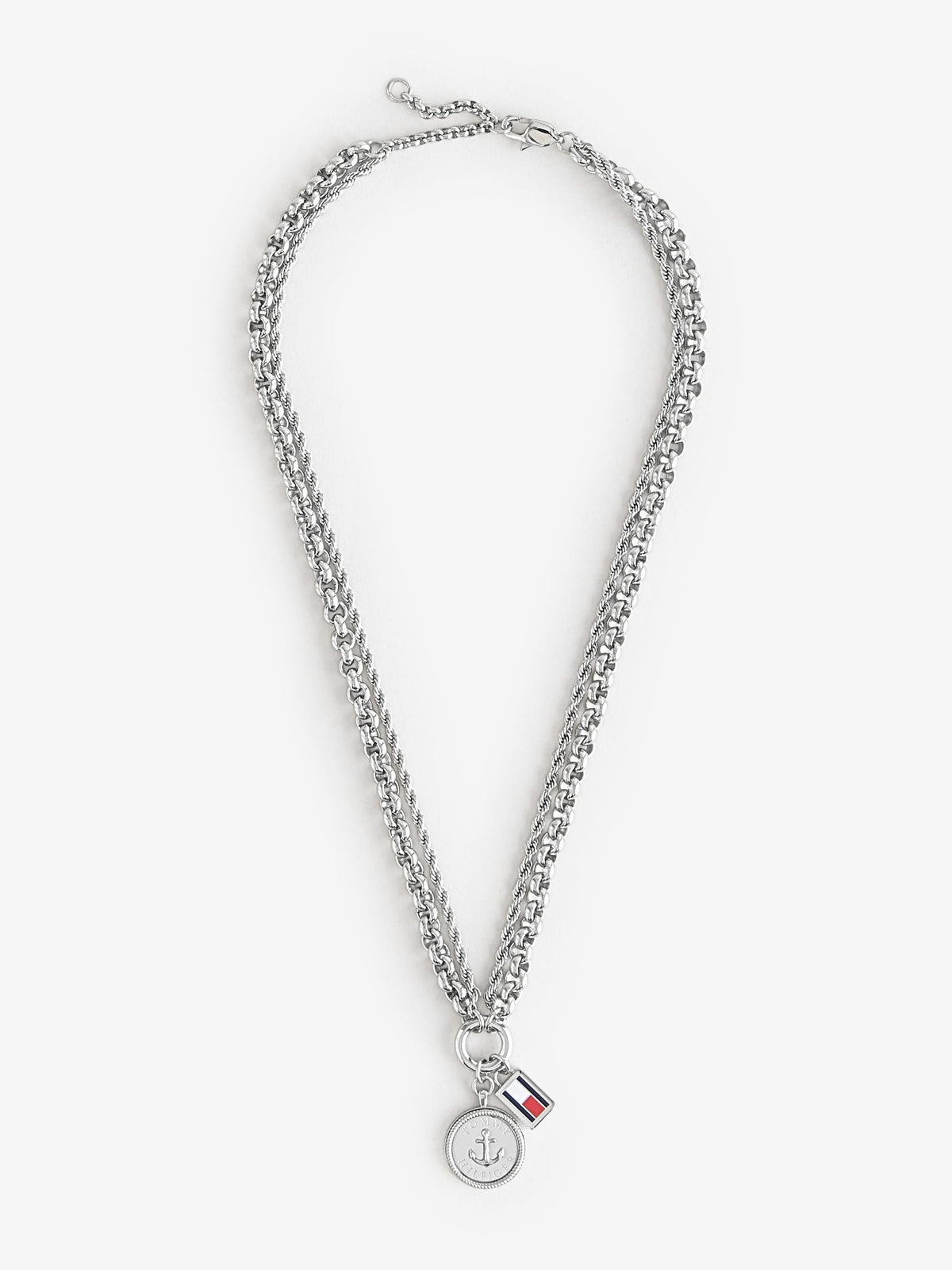 Tommy Hilfiger nautical charm necklace stainless steel, imported from the UK