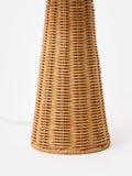 Oliver Bonas natural rattan desk table lamp 42cm, imported from the UK