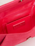 Phase Eight pink suede clutch bag - British product