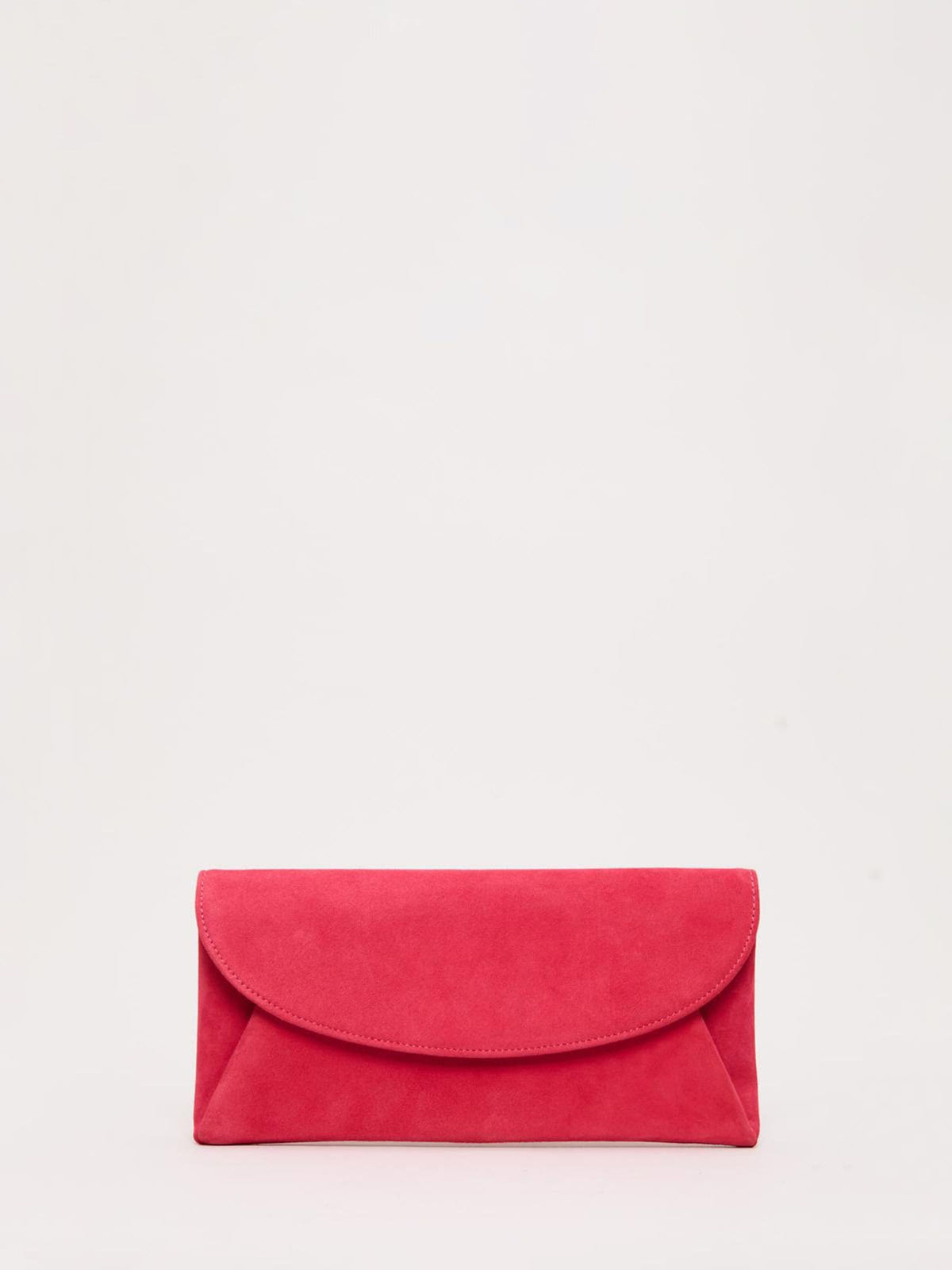 Phase Eight pink suede clutch bag - British product