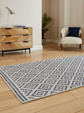 Think Rugs Blue Coral geometric rug - British product