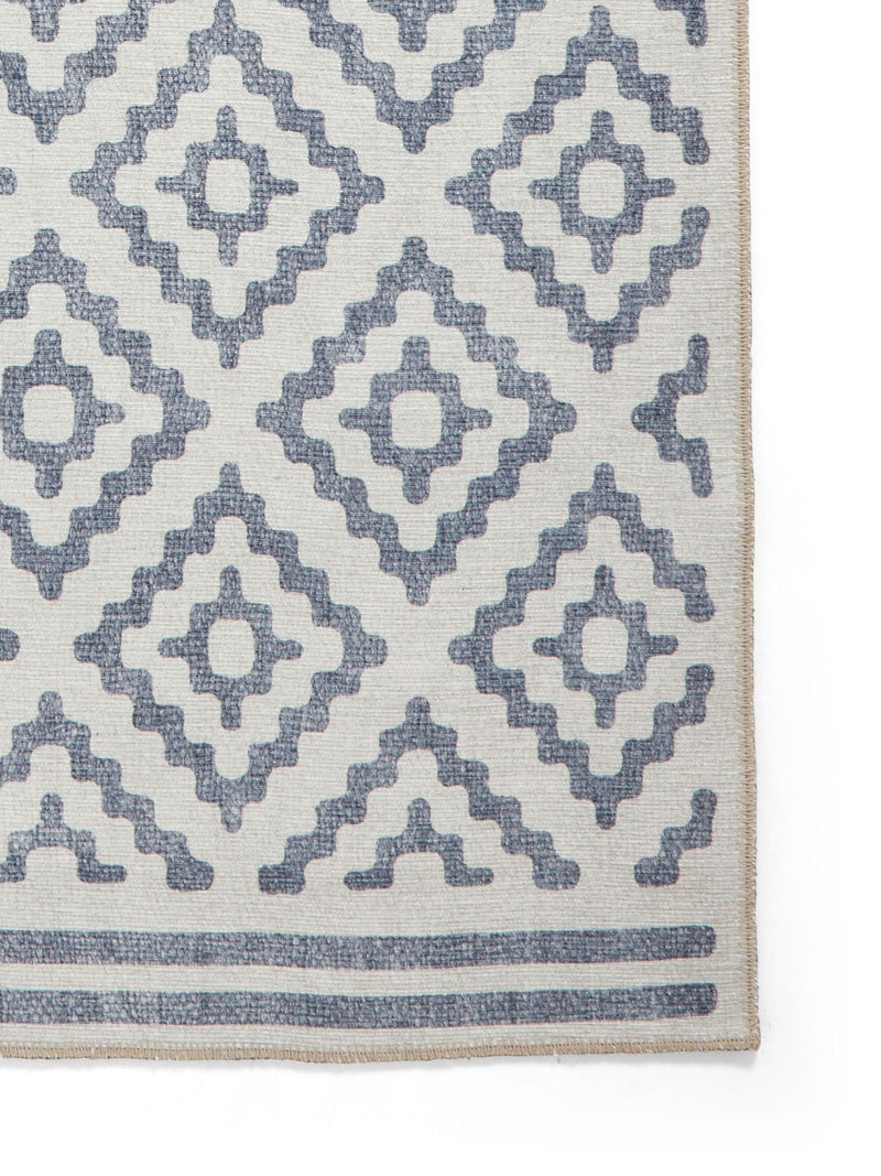 Think Rugs Blue Coral geometric rug - British product