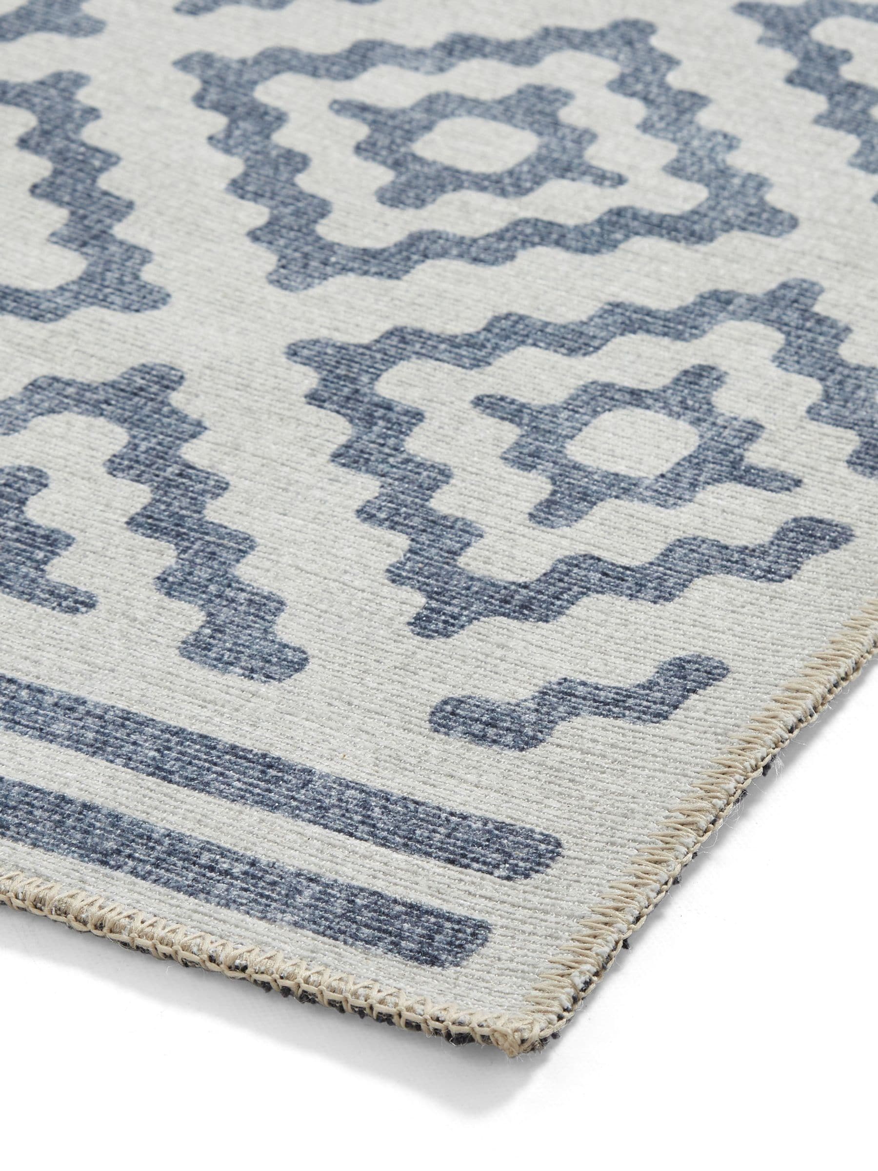 Think Rugs Blue Coral geometric rug - British product