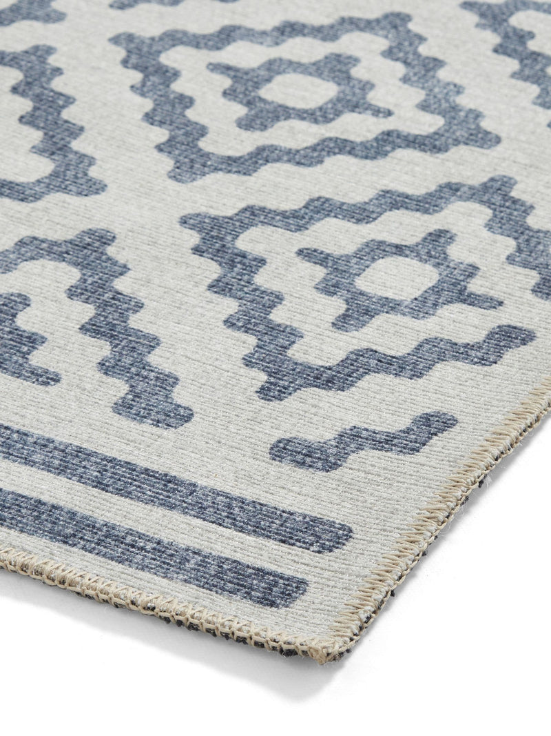 Think Rugs Blue Coral geometric rug - British product