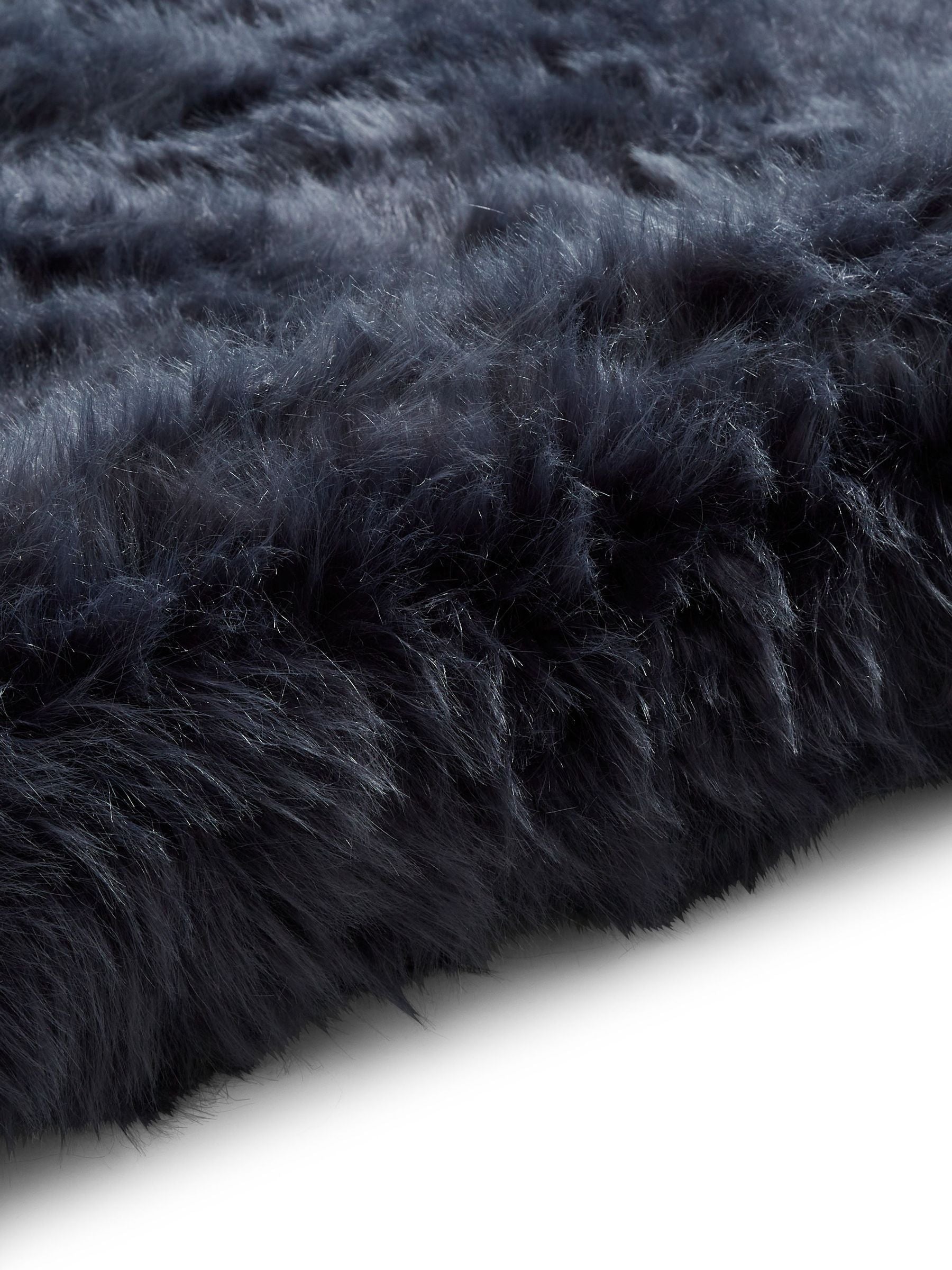 Think Rugs Navy Polar Plush shaggy rug (British brand)