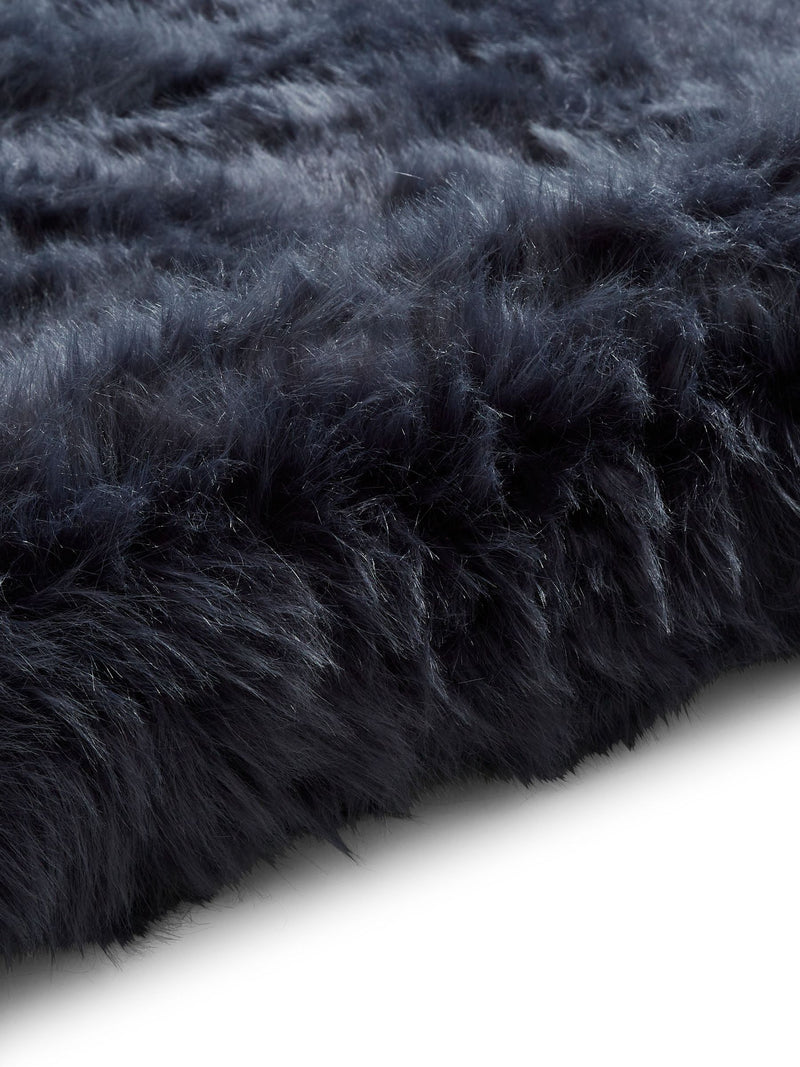 Think Rugs Navy Polar Plush shaggy rug (British brand)