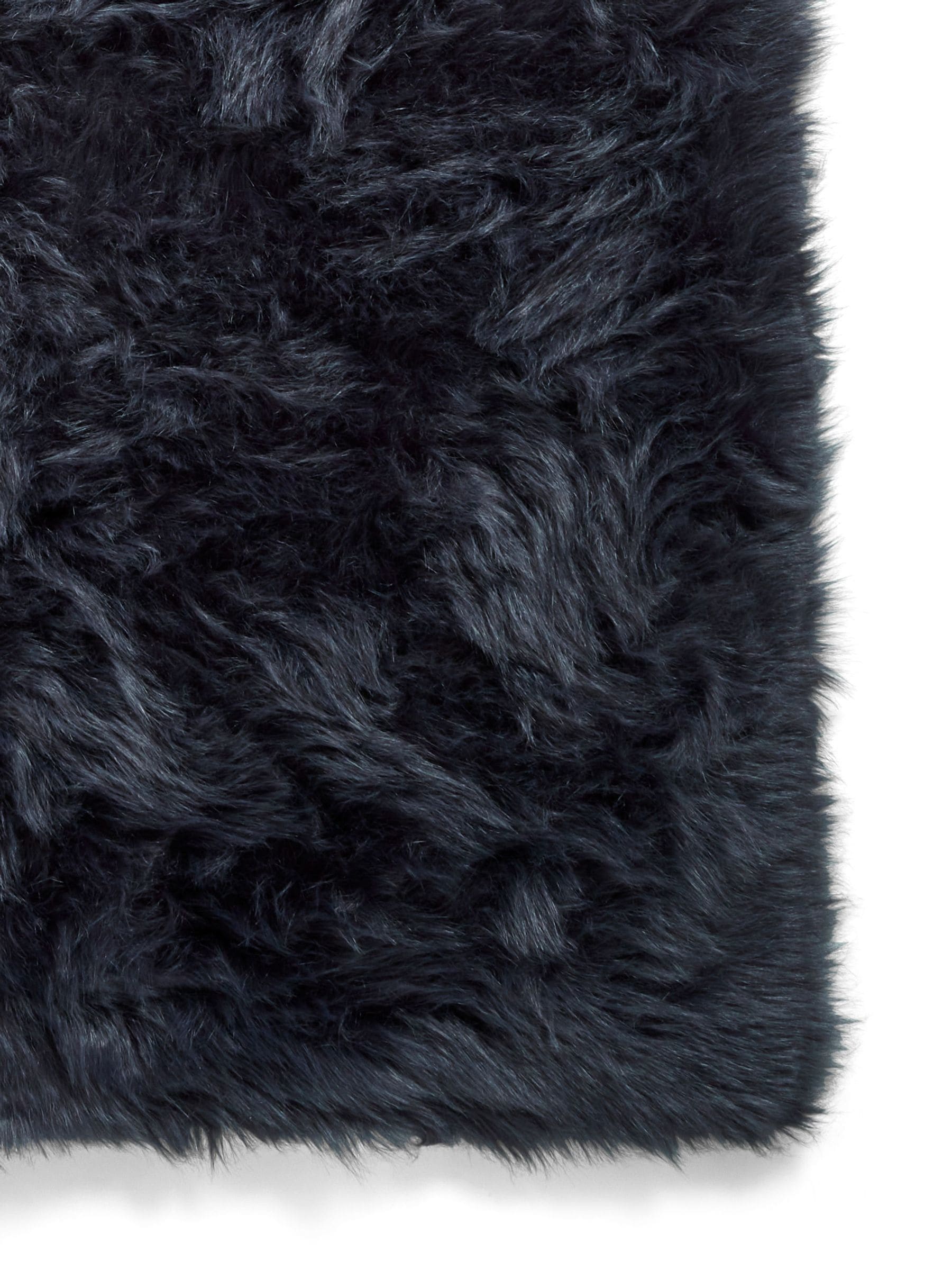 Think Rugs Navy Polar Plush shaggy rug (British brand)