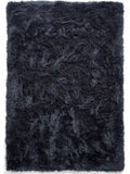 Think Rugs Navy Polar Plush shaggy rug (British brand)