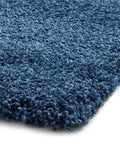 Think Rugs dark blue shaggy rug Sierra 9000 (British brand)