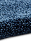 Think Rugs dark blue shaggy rug Sierra 9000 (British brand)