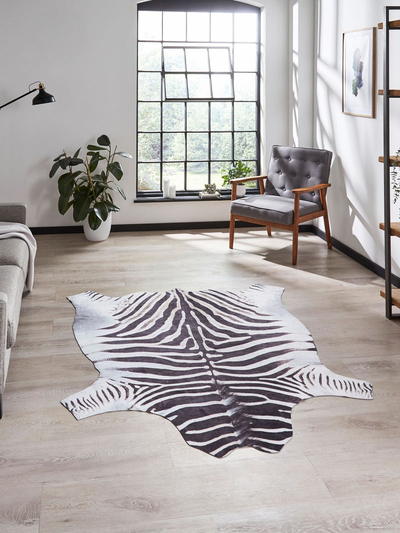 Think Rugs zebra print rug, UK version