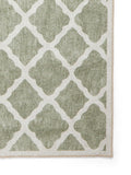 Think Rugs green coral polyester modern rug - British product