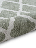Think Rugs green coral polyester modern rug - British product