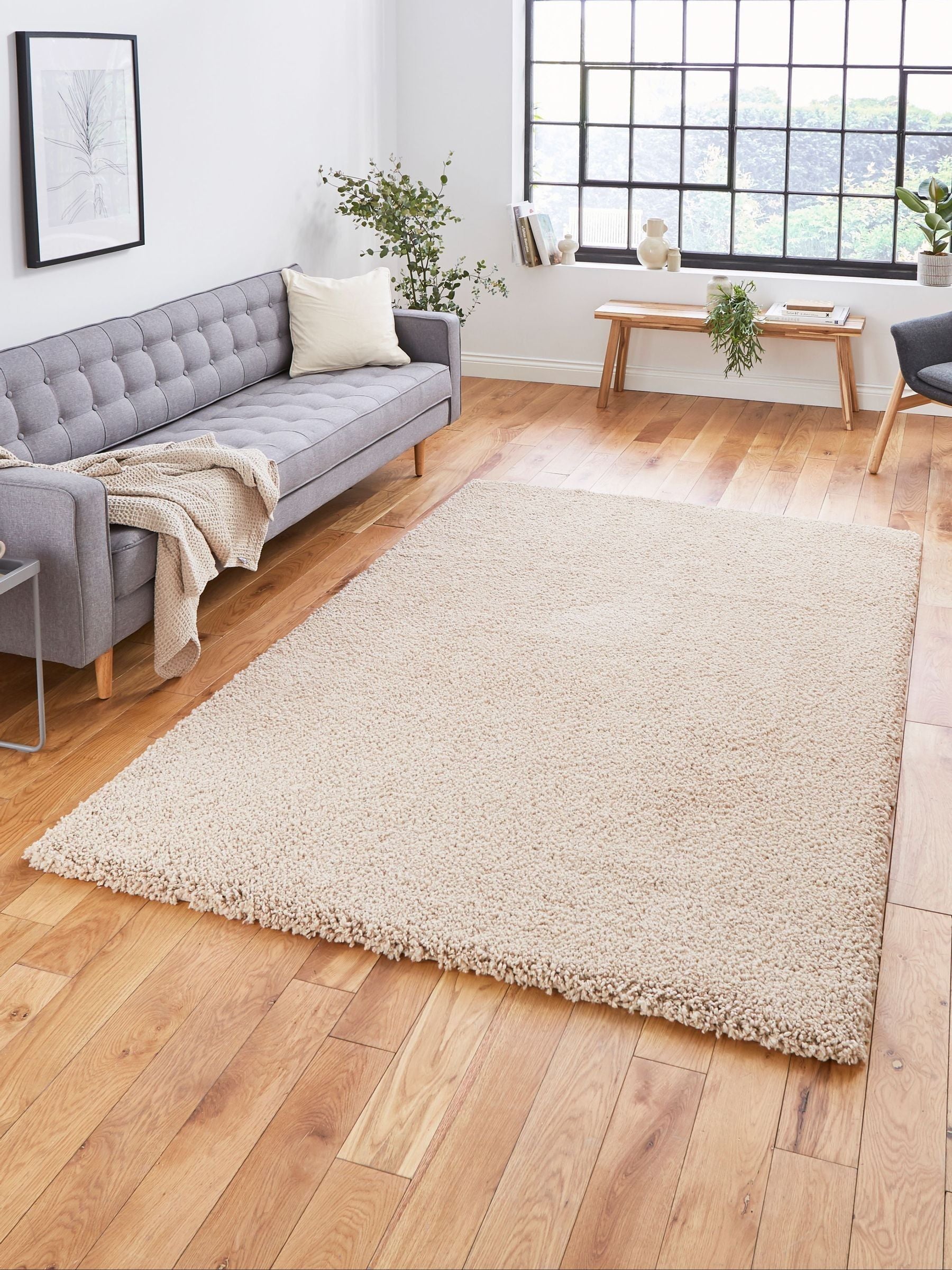 Think Rugs Camel Sierra 9000 shaggy rug (British brand)