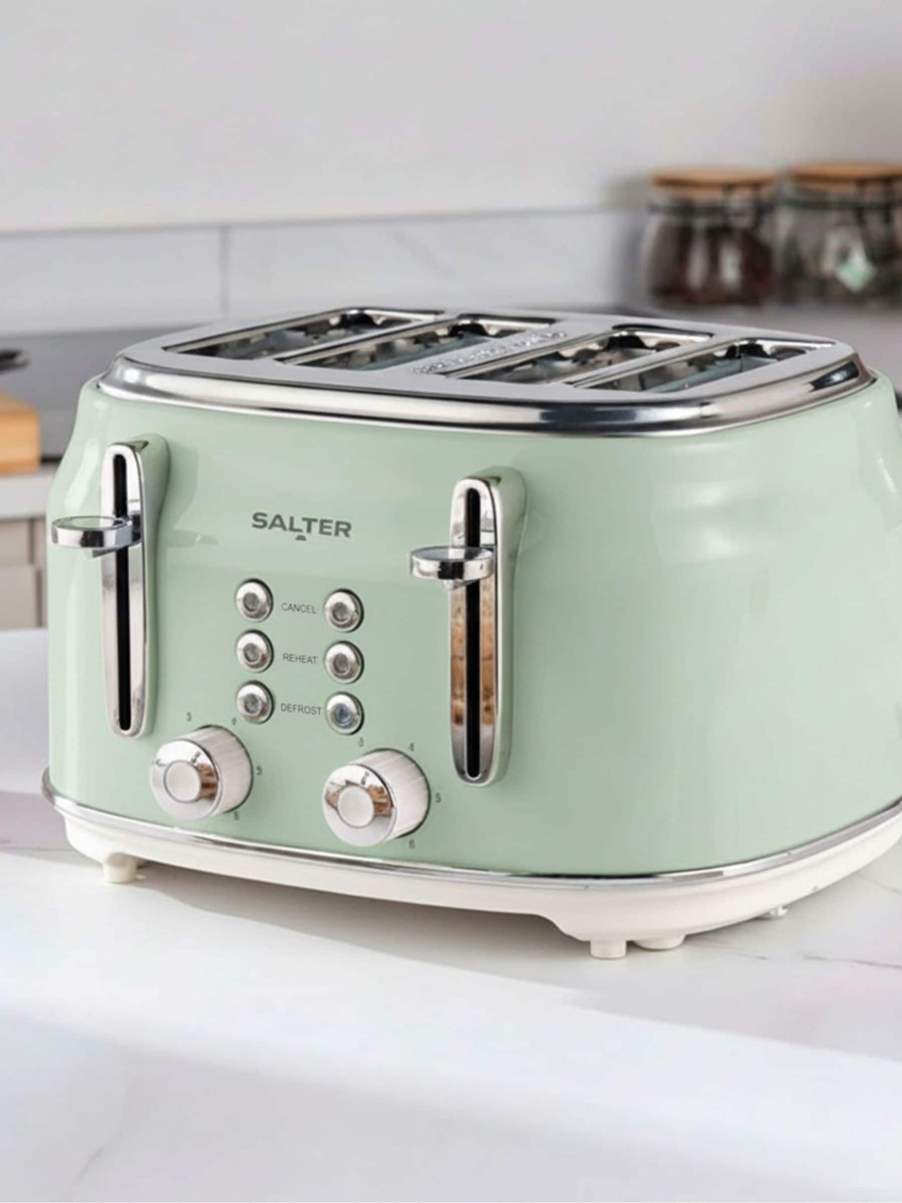 Salter Green Retro 4-Slice Toaster