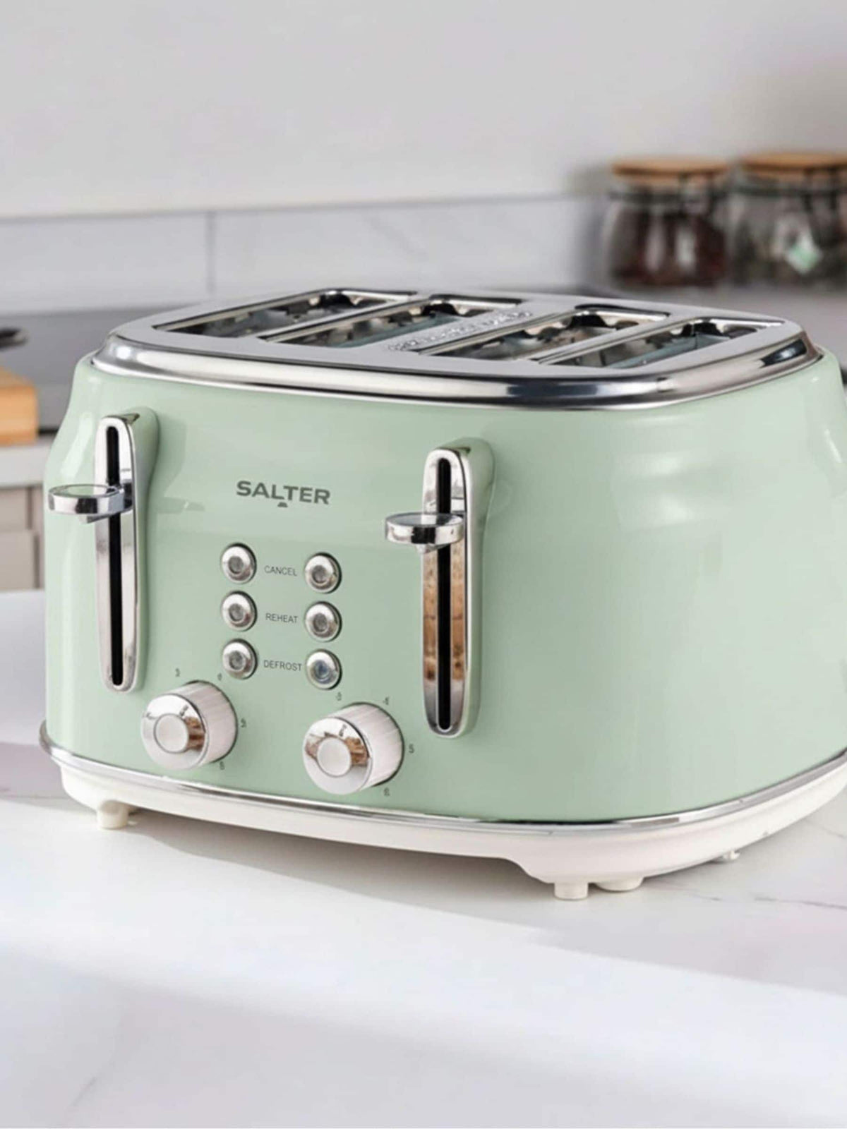 Salter Green Retro 4-Slice Toaster