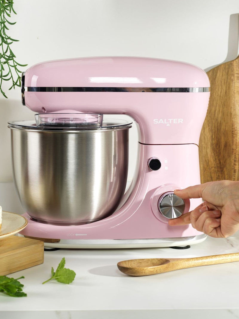 Salter stand mixer pink retro 5-litre - British product