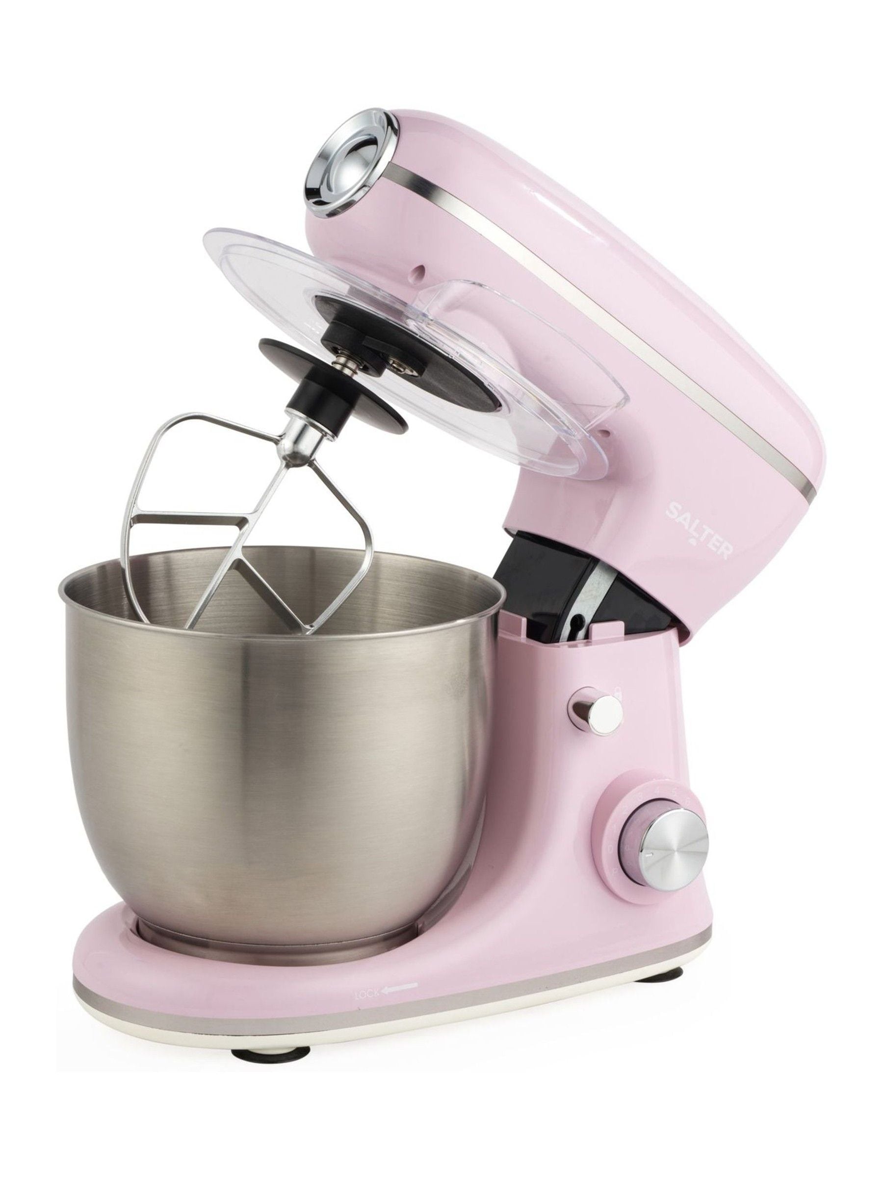 Salter stand mixer pink retro 5-litre - British product