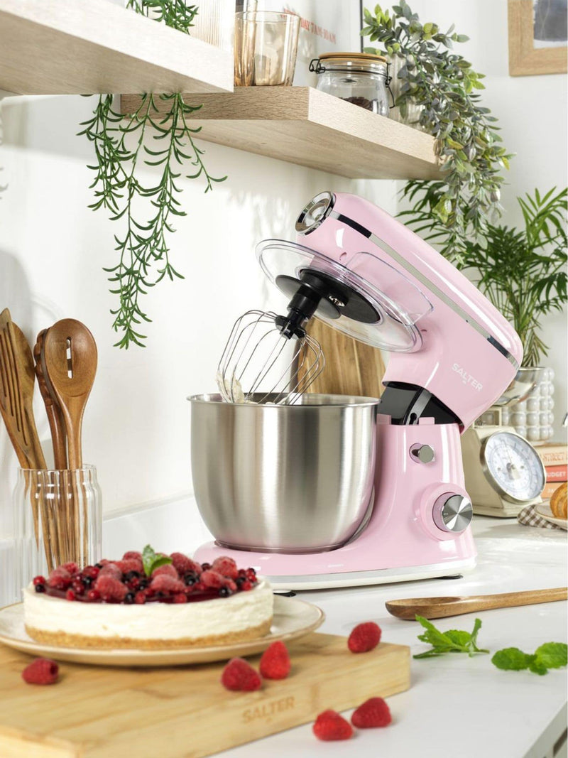 Salter Pink Retro Stand Mixer