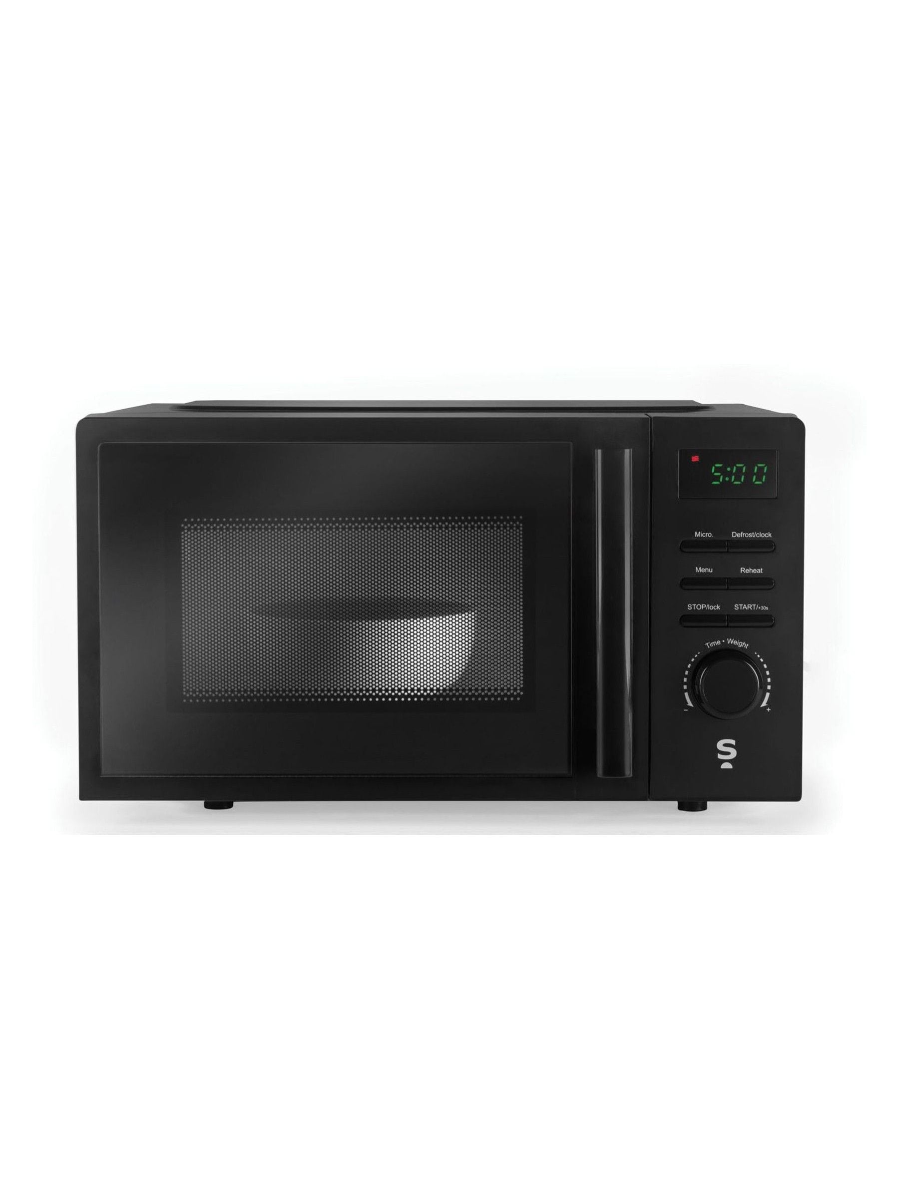 Salter black mirrored digital microwave 20L - British product