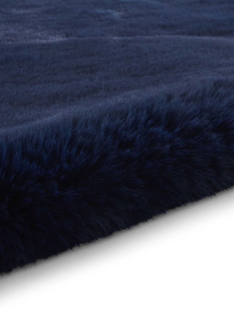 Think Rugs Navy Super Teddy shaggy rug 60x90cm (British brand)