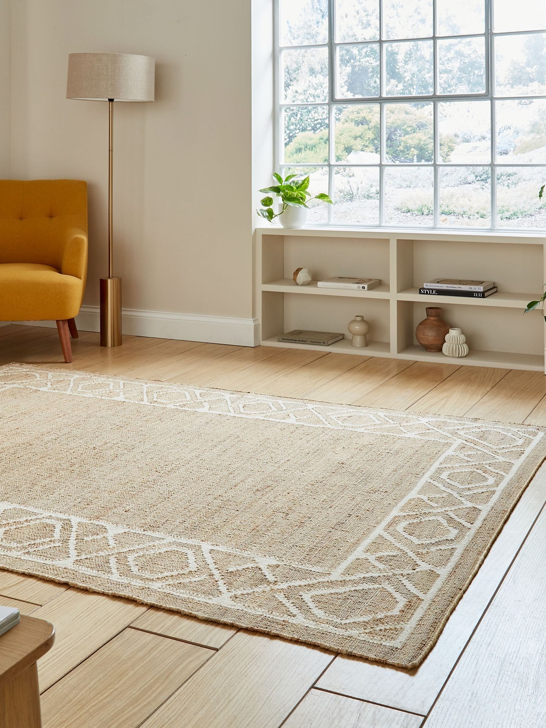 Think Rugs Spartan natural jute rug, imported from the UK