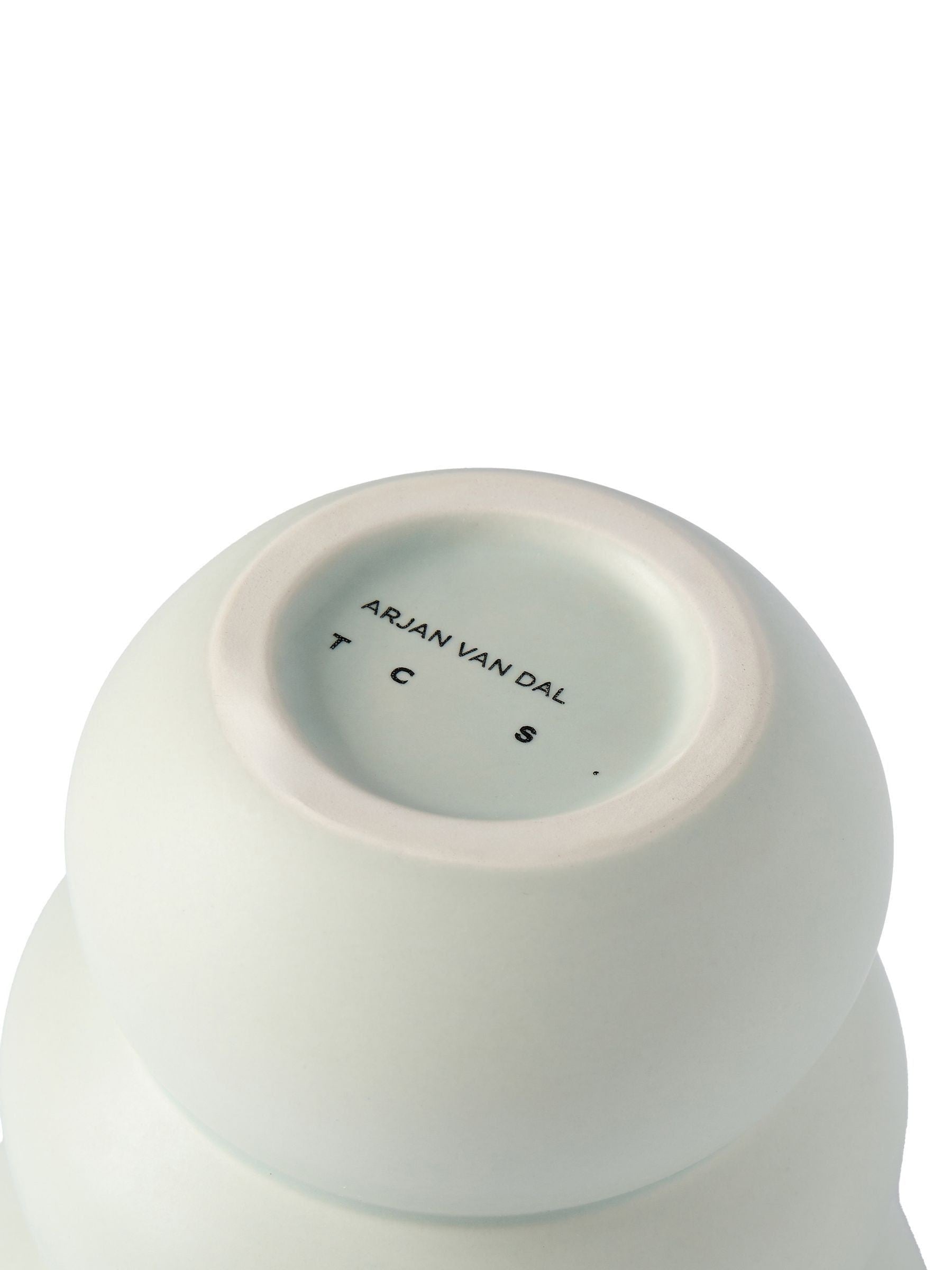 The Conran Shop mint green stacked spheres vase (British brand)