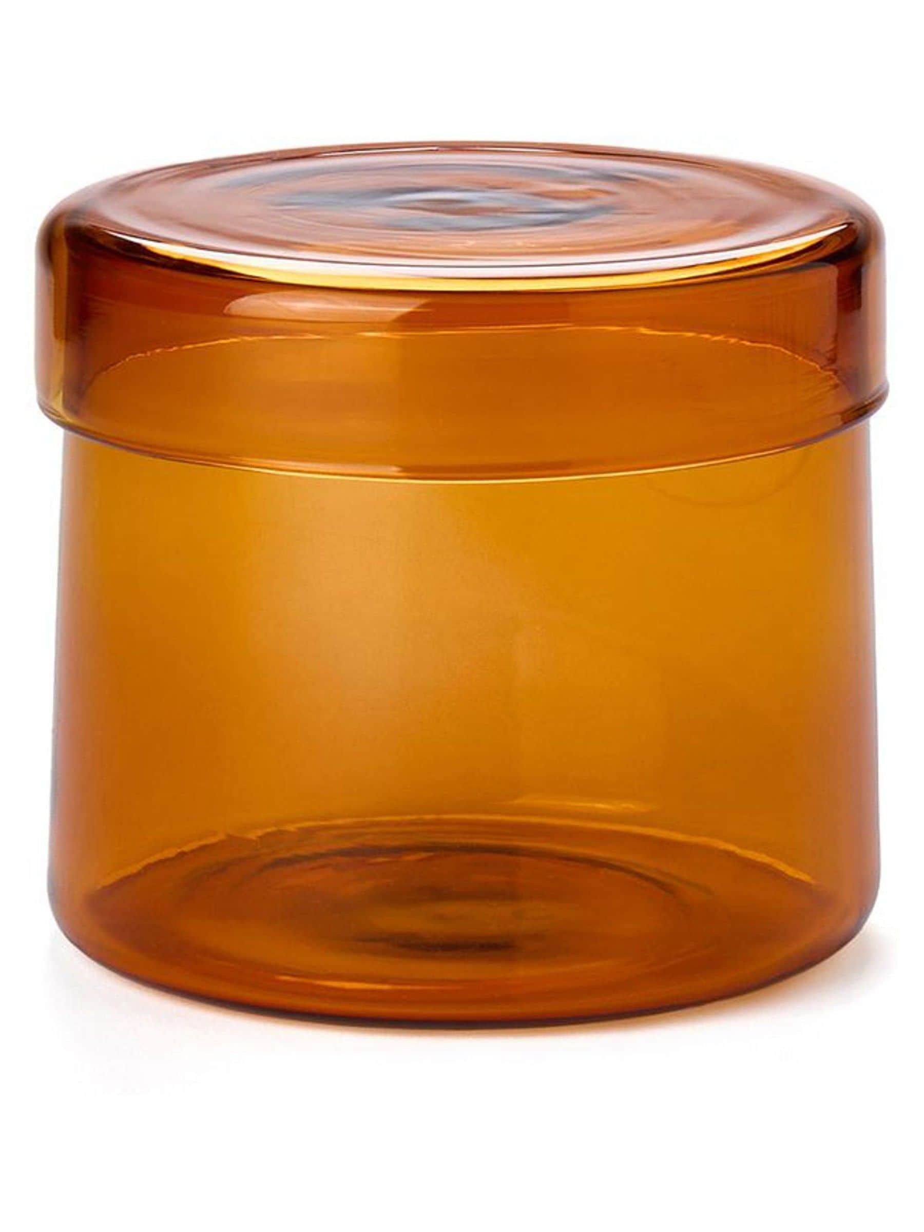 The Conran Shop amber lidded storage pot 8.5cm - British product