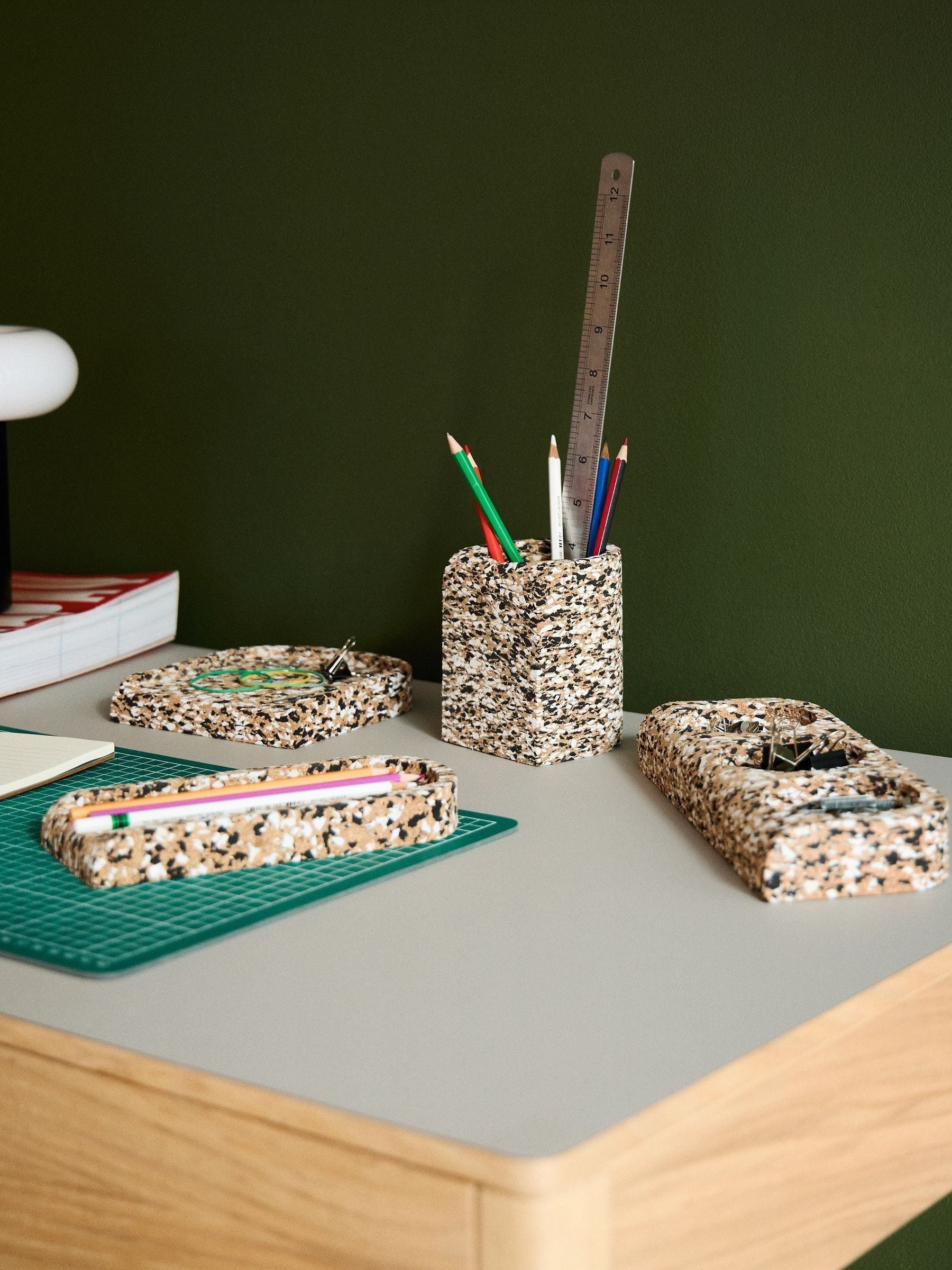 The Conran Shop cork multi confetti pen tray - British product