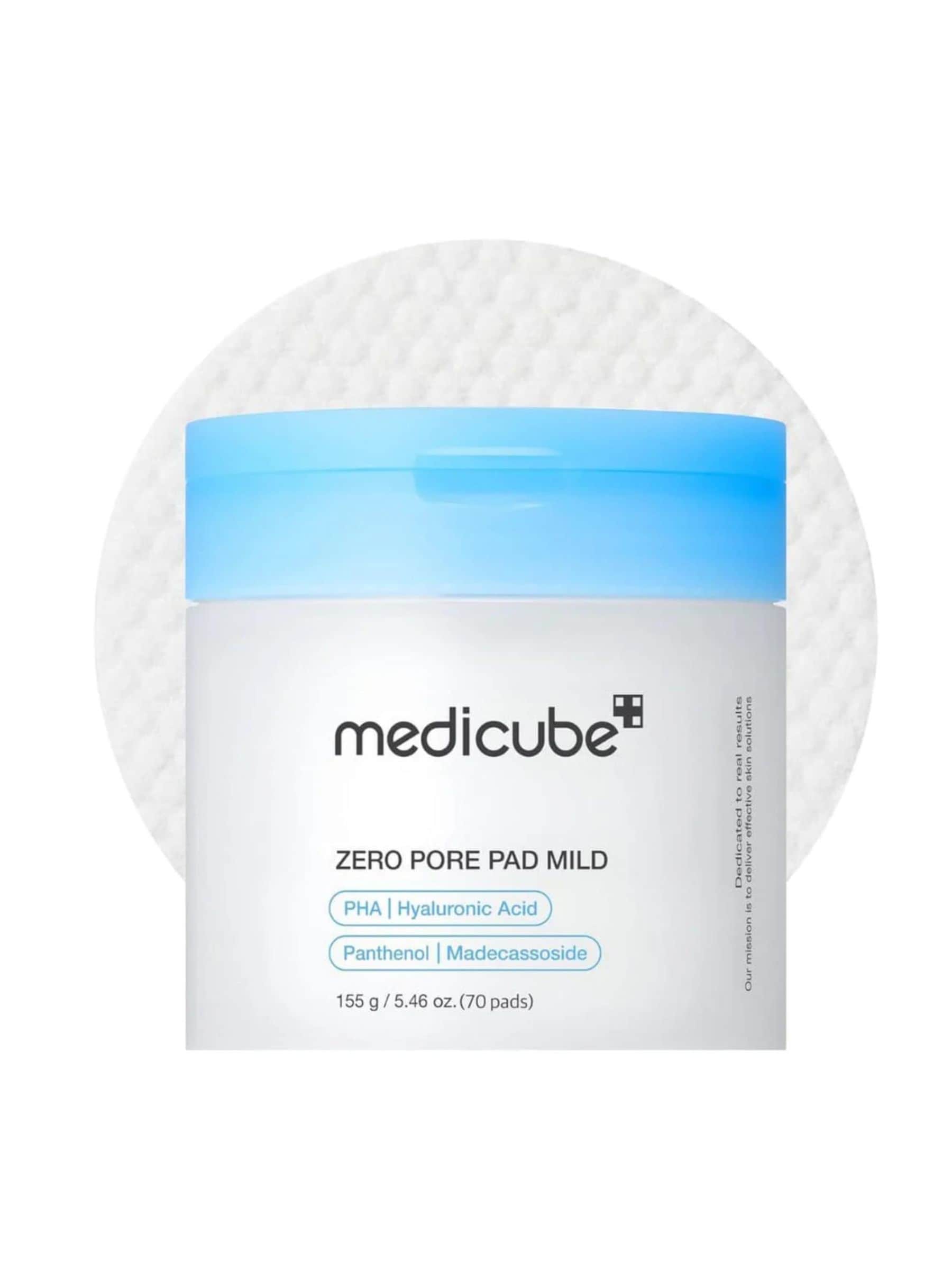 Medicube Zero Pore Pad Mild toner pads 70pcs (British brand)