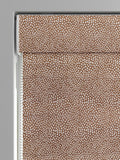 Ginger Orange stipple roman blind, made to measure, UK version